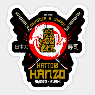 Hattori Hanzo Sword & Sushi Classic Sticker